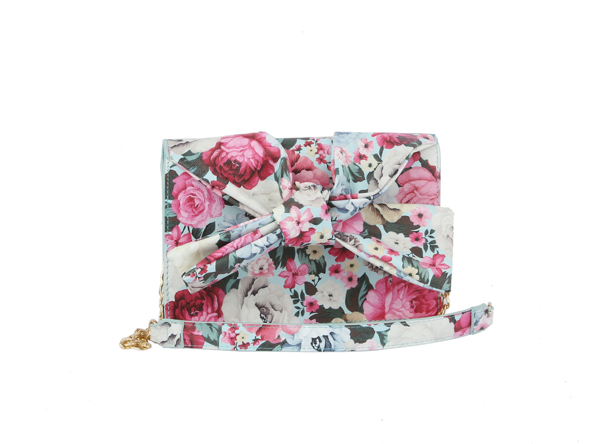 Fashion Flower Printed Evening Clutch Purse by hfstylish