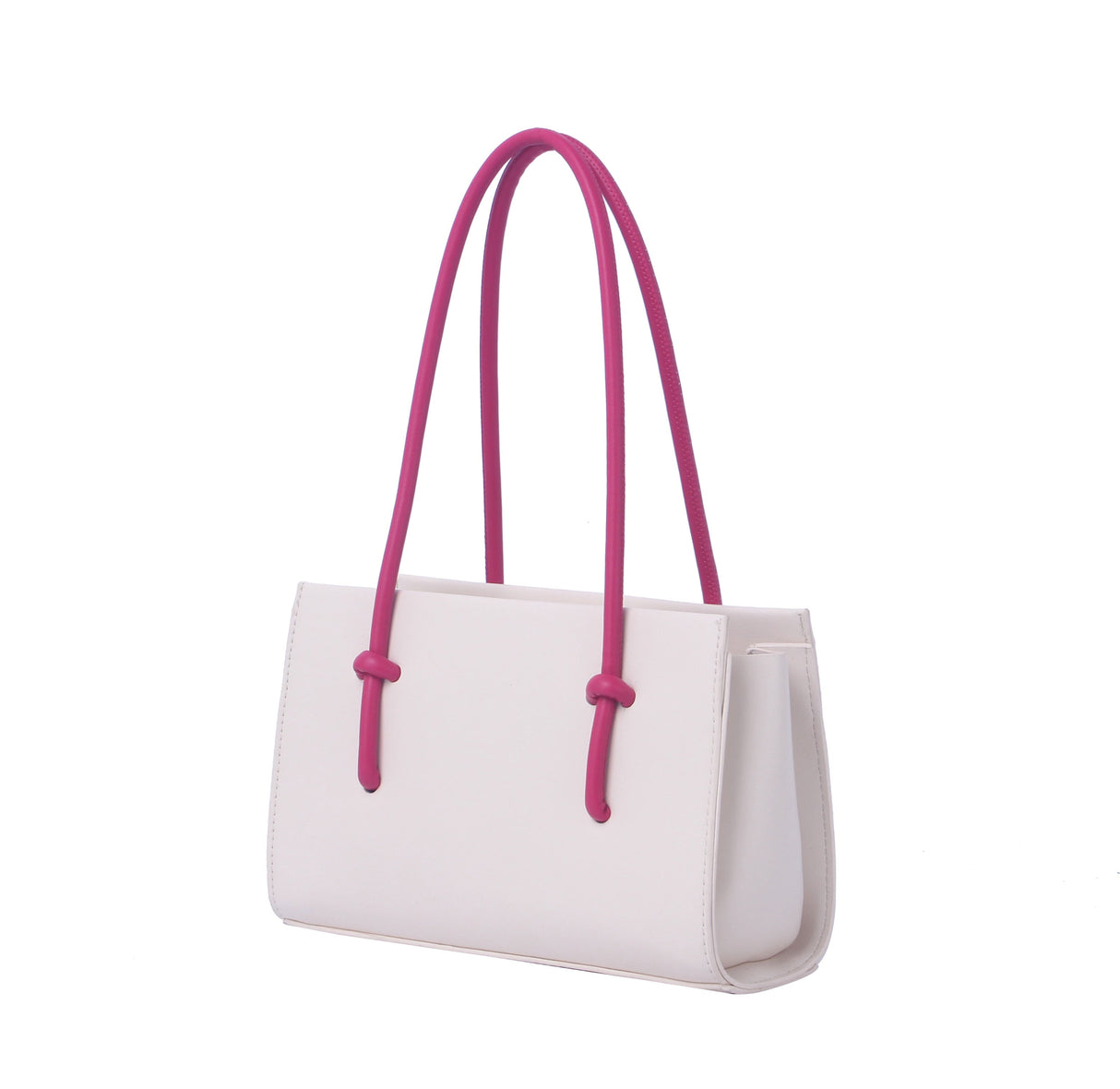 Contrast handle structured mini bag by hfstylish