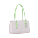 Contrast handle structured mini bag by hfstylish