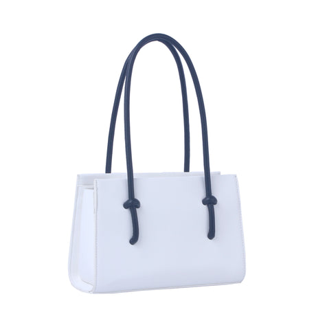 Contrast handle structured mini bag by hfstylish