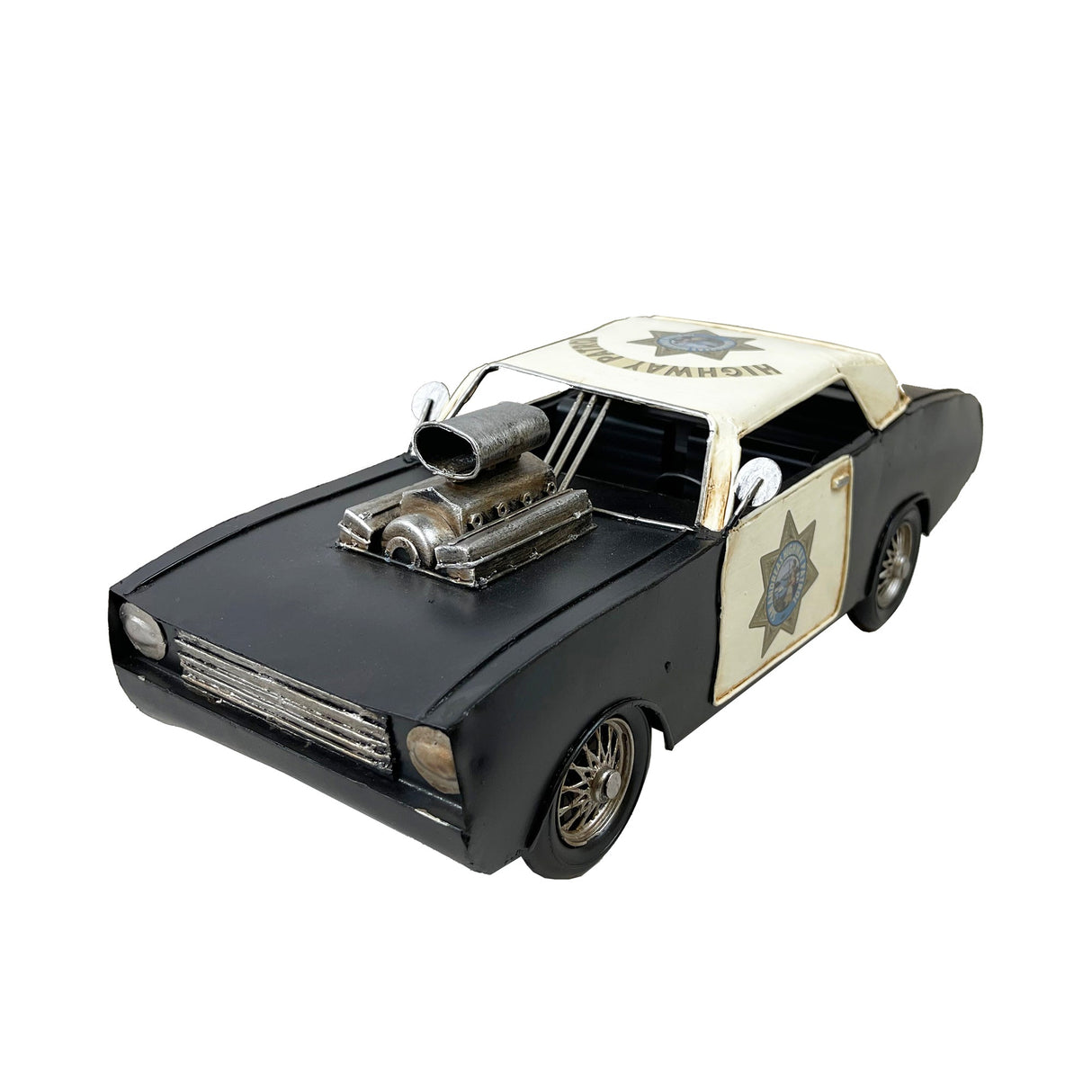 Police Hot Rod Metal Model by Peterson Housewares & Artwares