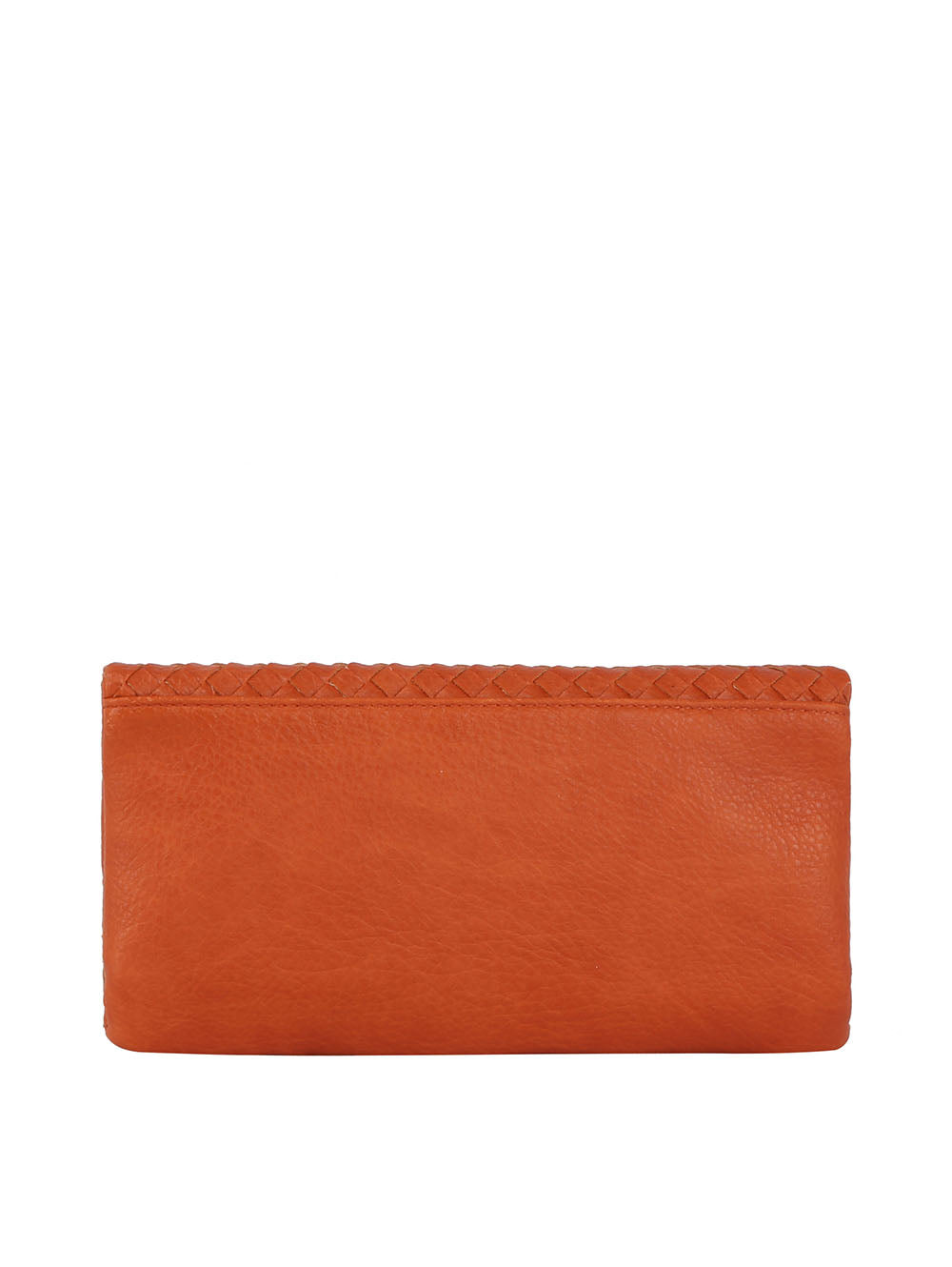 Woven front flap clutch by hfstylish