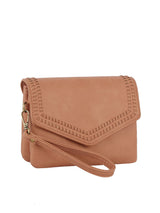 Front flap tripe comparament convertible clutch crossbody wristlet by hfstylish