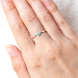 Emerald Silver or Gold  Ring by Tiny Rituals