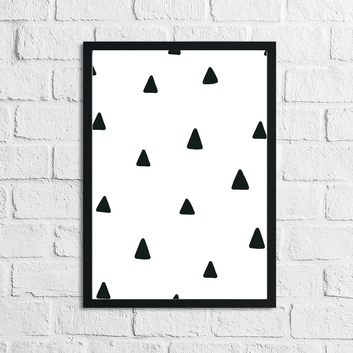 Scandinavian Triangle Pattern Children's Nursery Bedroom Wall Decor Print by WinsterCreations™ Official Store