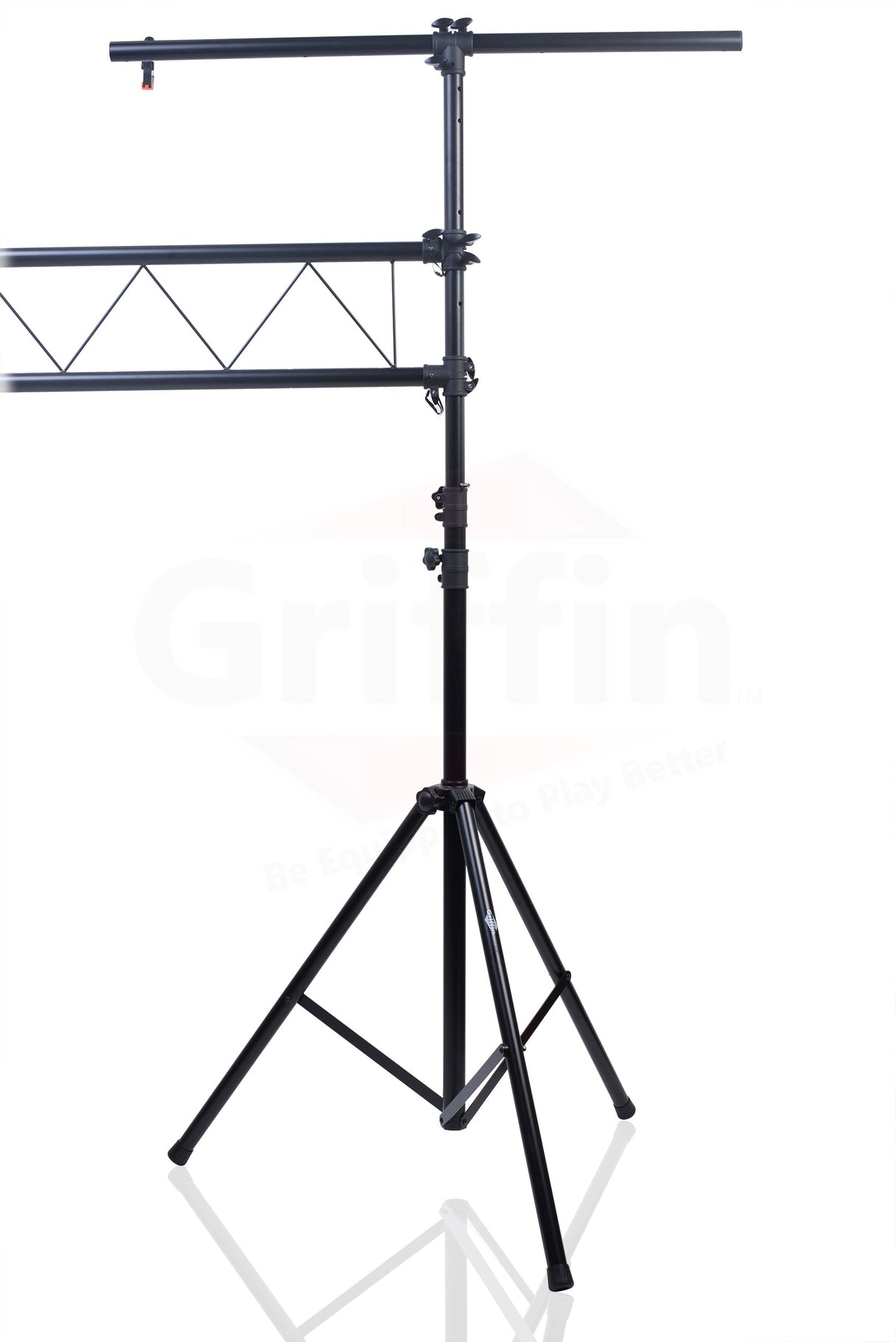 Light Truss Stand System by GRIFFIN - I-Beam Trussing Set & DJ Booth Platform Kit - Hanging Mount by GeekStands.com