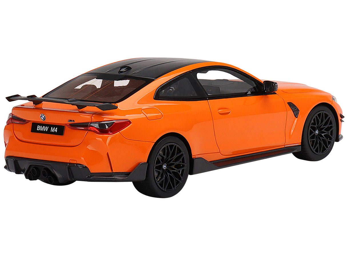 BMW M4 M-Performance (G82) Fire Orange with Carbon Top 1/18 Model Car by Top Speed