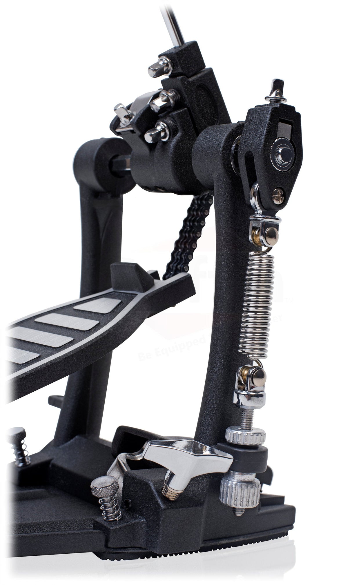 Deluxe Double Kick Drum Pedal for Bass Drum by GRIFFIN - Twin Set Foot Pedal - Quad Sided Beater by GeekStands.com