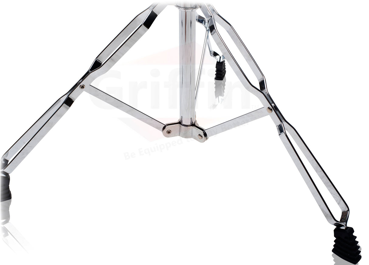 Double Tom Drum Stand with Cymbal Arm by GRIFFIN - Drummers Percussion Set Hardware Kit by GeekStands.com