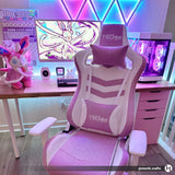 Techni Sport TS86 Ergonomic Pastel Gaming Chair, Pink by Level Up Desks