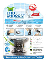 TubShroom® (Black Chrome) The Hair Catcher That Prevents Clogged Tub Drains by TubShroom.com