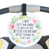 Cute No Touching Tag by Three Little Tots