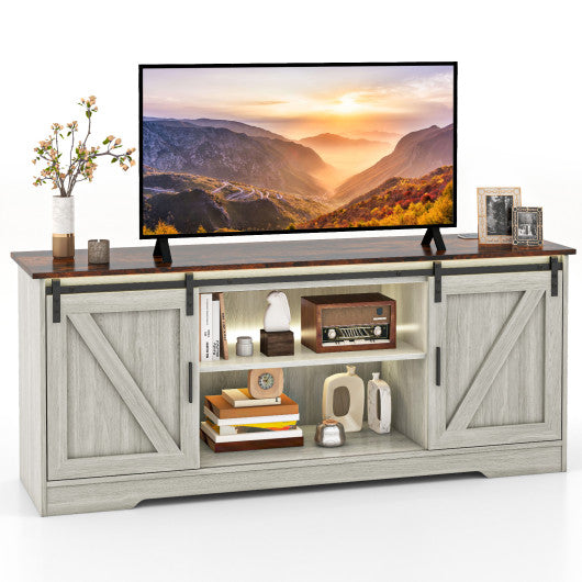 TV Stand for 65 Inch TVs Media Console Table for Living Room-Gray