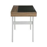 Techni Mobili Compact Computer Desk with Multiple Storage, Walnut by Level Up Desks