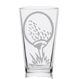 GOLF Pint Glasses by LumEngrave