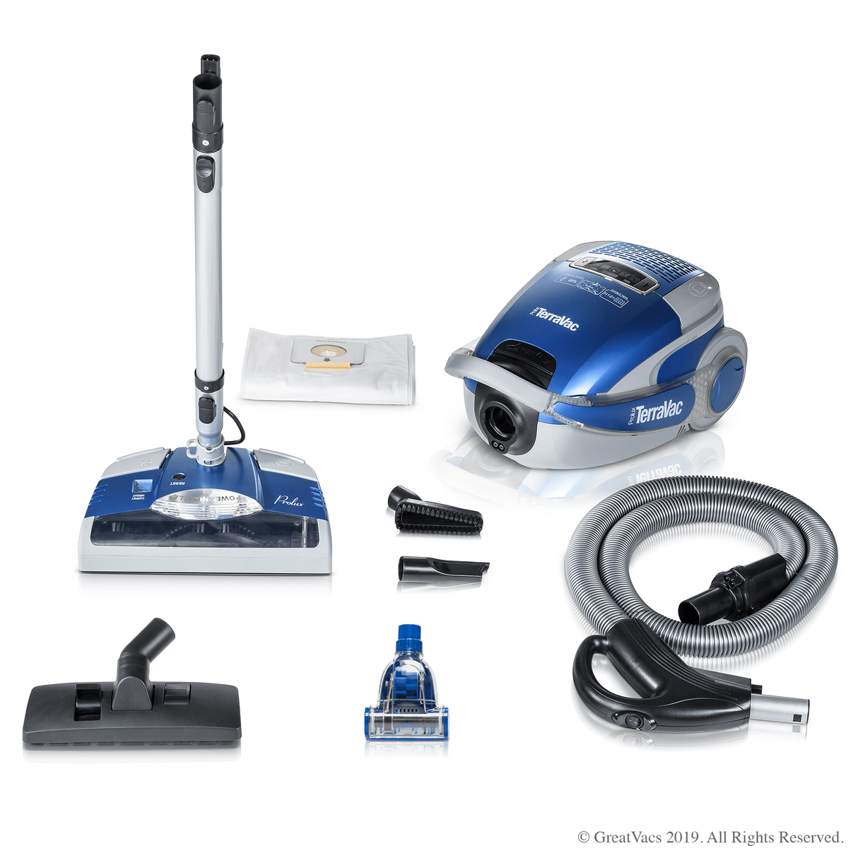 Blue 5 Speed Prolux TerraVac Vacuum Cleaner with Sealed HEPA Filter by Prolux Cleaners