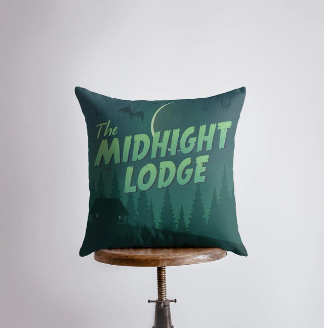 The Midnight Lodge Pillow Cover | Fall Décor | Halloween Pillows | Halloween Décor | Fall Throw Pillows | Cute Throw Pillows by UniikPillows - Vysn