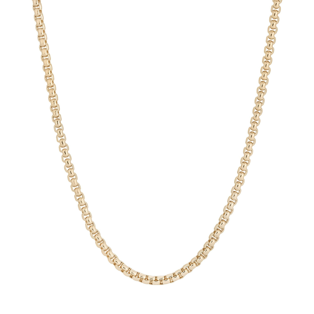 Thin Luciana Box Chain Necklace by eklexic jewelry