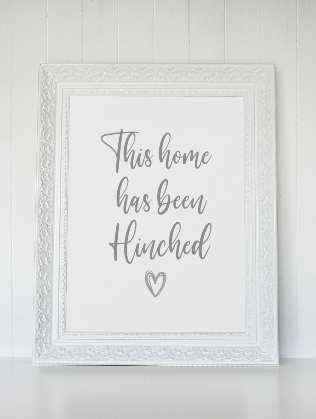 This Home Has Been Hinched Heart Cleaning Home Wall Decor Print by WinsterCreations™ Official Store