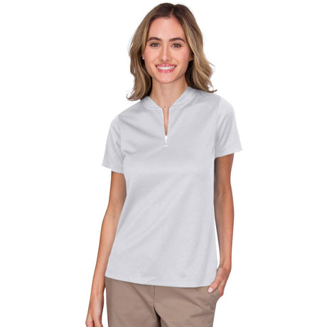 Three Sixty Six Women's 1/2 Zip Short Sleeve Polo by PROOZY