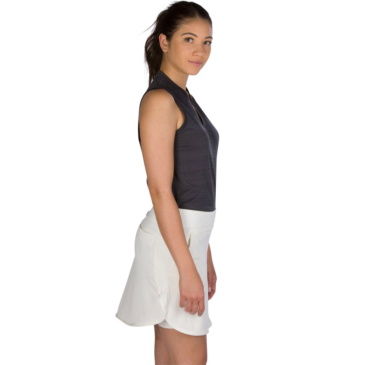 Three Sixty Six Women’s Collarless Golf Polo by PROOZY