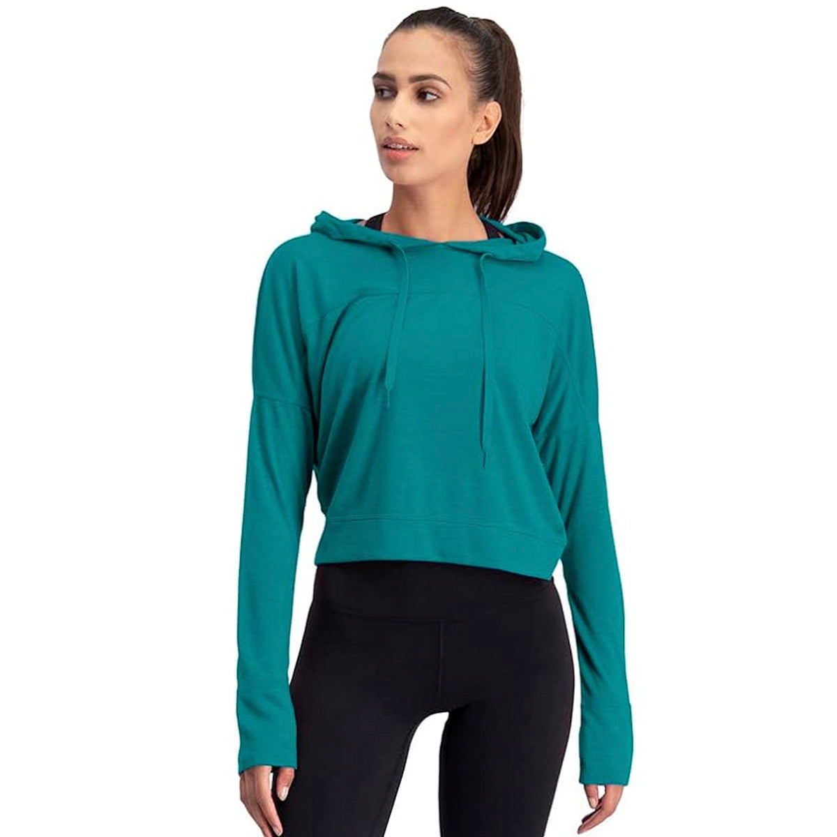 Three Sixty Six Women's Hoodie Crop Top by PROOZY