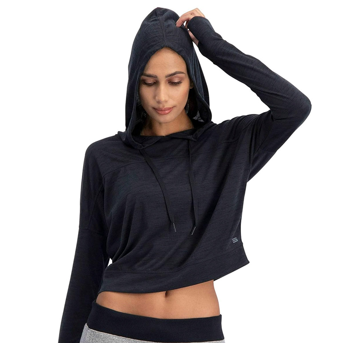 Three Sixty Six Women's Hoodie Crop Top by PROOZY