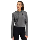 Three Sixty Six Women's Hoodie Crop Top by PROOZY