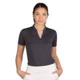 Three Sixty Six Women’s Short Sleeve Collarless Golf Polo by PROOZY