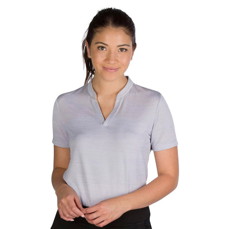 Three Sixty Six Women’s Short Sleeve Collarless Golf Polo by PROOZY