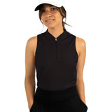 Three Sixty Six Women's Sleeveless 1/2 Zip Golf Polo by PROOZY