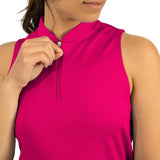 Three Sixty Six Women's Sleeveless 1/2 Zip Golf Polo by PROOZY