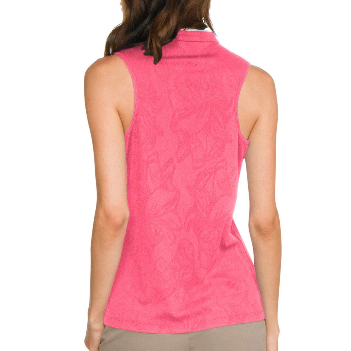 Three Sixty Six Women's Sleeveless Floral Golf Polo by PROOZY