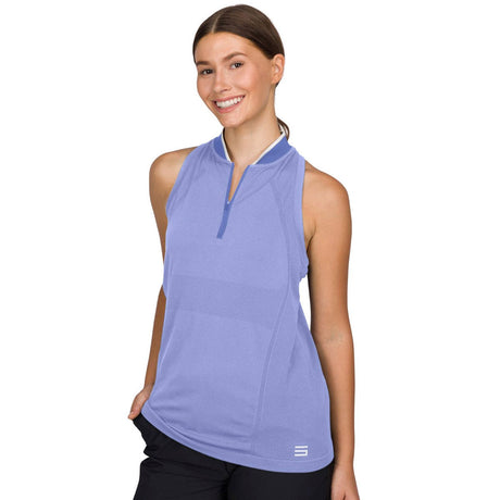 Three Sixty Six Women's Sleeveless Racer Tank Golf Polo by PROOZY