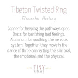 Tibetan Twisted Healing Ring by Tiny Rituals