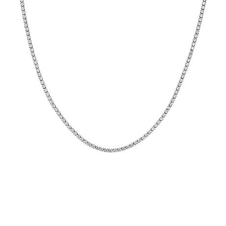 Classic Thin Tennis Necklace by By Adina Eden