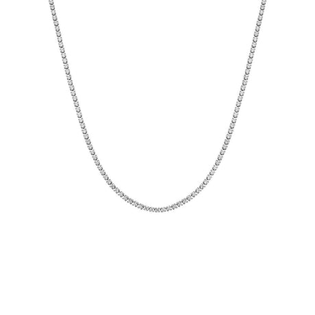 Classic Thin Tennis Necklace by By Adina Eden