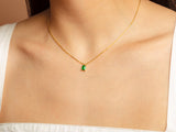 Emerald Necklace Charm by Little Sky Stone