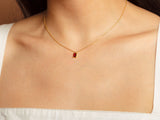 Garnet Necklace Charm by Little Sky Stone