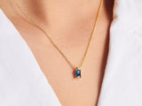 Sapphire Necklace Charm by Little Sky Stone