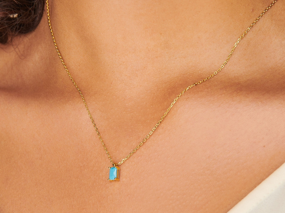 Turquoise Necklace Charm by Little Sky Stone