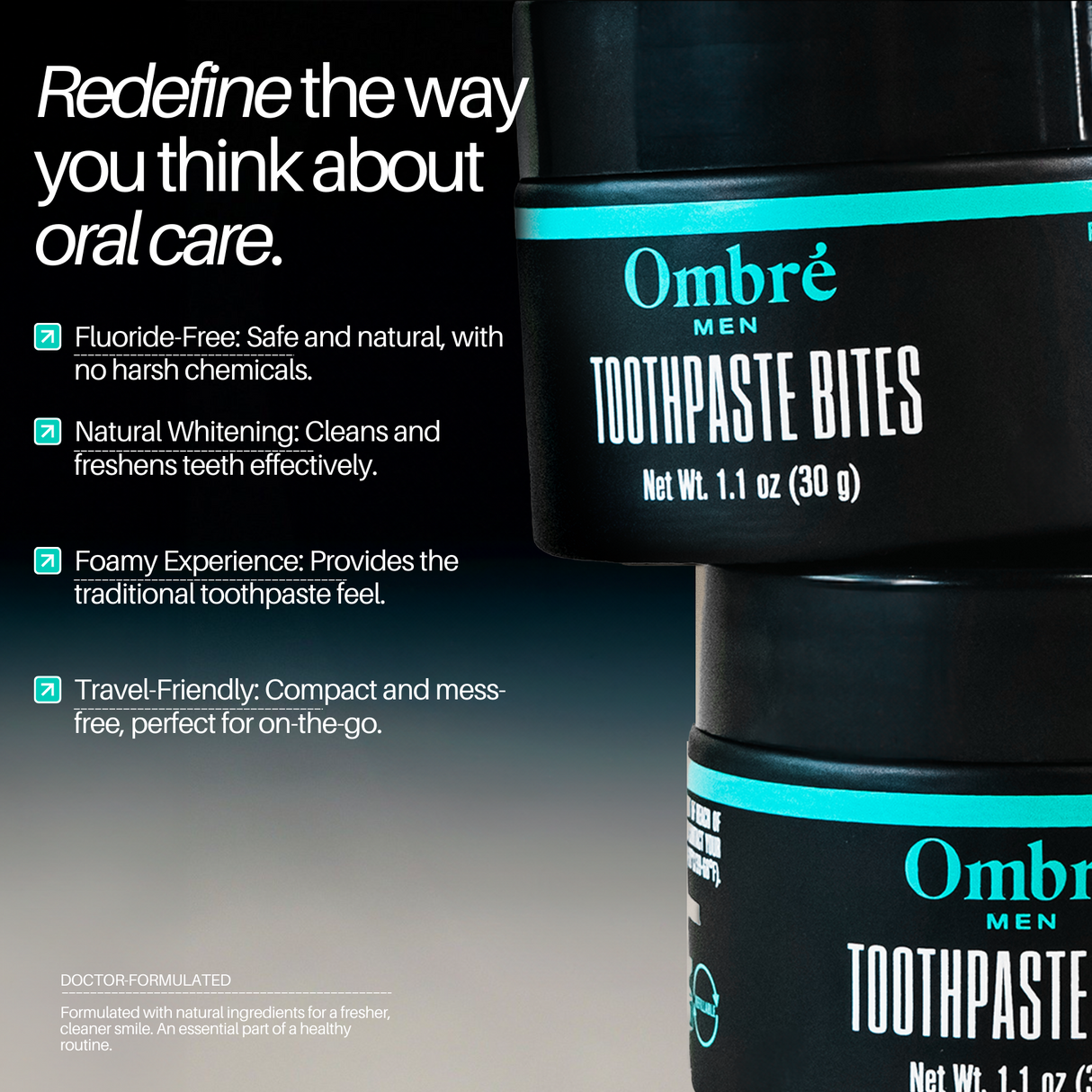 Toothpaste Bites by Ombré Men