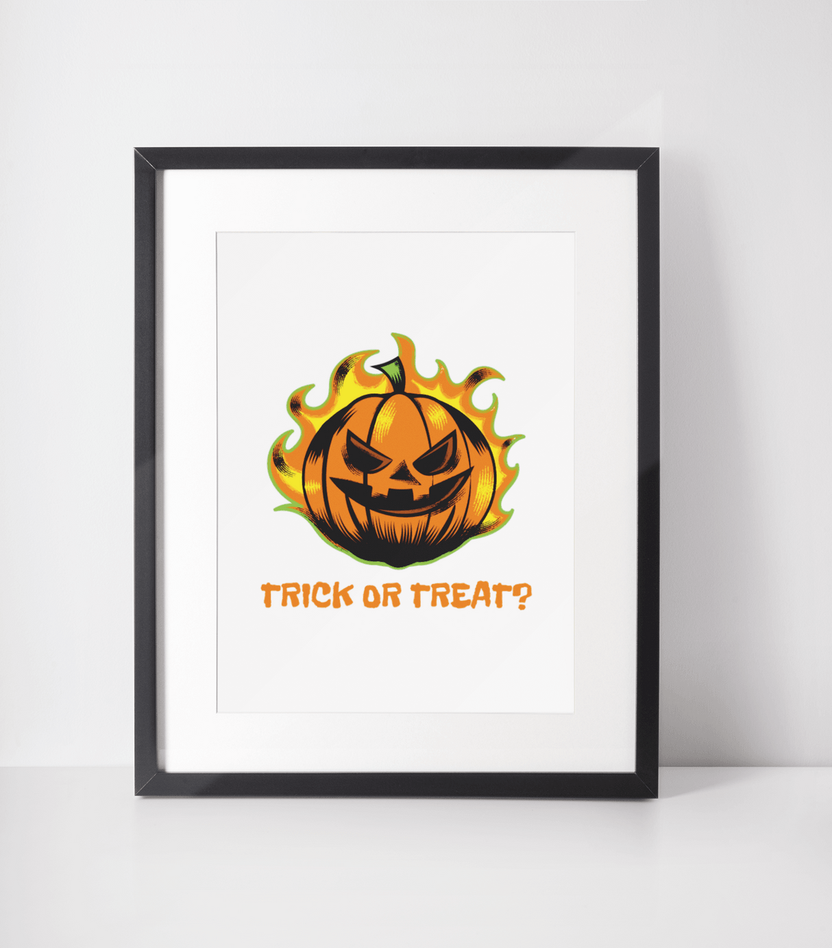 Trick Or Treat 2022 Halloween Seasonal Wall Home Decor Print by WinsterCreations™ Official Store - Vysn