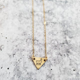 Triangle Llama Necklace by Salt and Sparkle