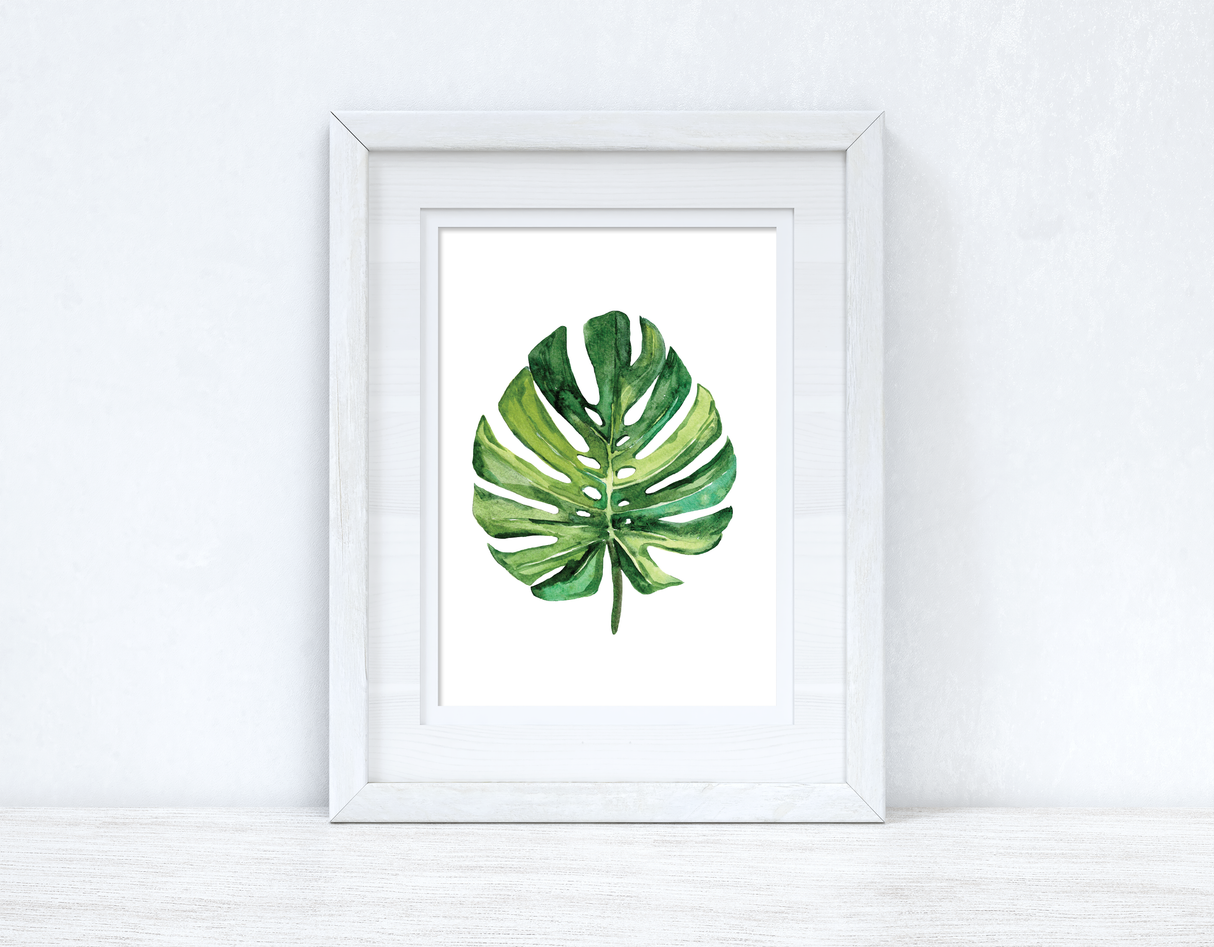 Tropical Green Palm Leaf Summer Seasonal Wall Home Decor Print by WinsterCreations™ Official Store