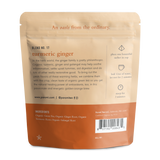 Organic Turmeric Ginger Green Tea, Full Leaf, in Pyramid Tea Bags by Paromi Tea