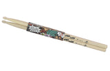 GRIFFIN Attack Zzzap Drum Sticks - 4 Pairs of Select Elite Maple Wood Size 5A - Premium Balanced, Level and Straight - Drummers Percussion Classic Pure Grit by GeekStands.com