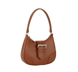 Buckle front flap shoulder bag by hfstylish