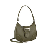 Buckle front flap shoulder bag by hfstylish