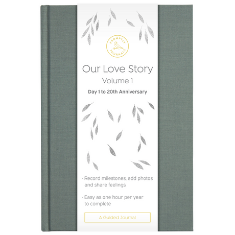 Our Love Story Journal by Promptly Journals